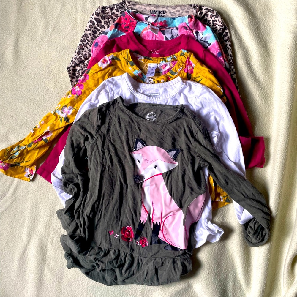 Girls size 4/5T long sleeve bundle
